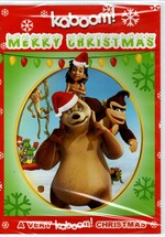 The two variants of the front cover of A Very kaboom! Christmas!
