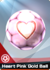 A Pro Soccer Gear Heart Pink Gold Ball card from Mario Sports Superstars