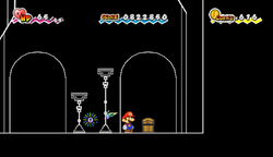 Second treasure chest in Castle Bleck Inner Sanctum of Super Paper Mario.