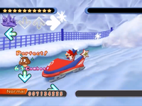 Gameplay of the Rendezvous on Ice song in Dance Dance Revolution: Mario Mix