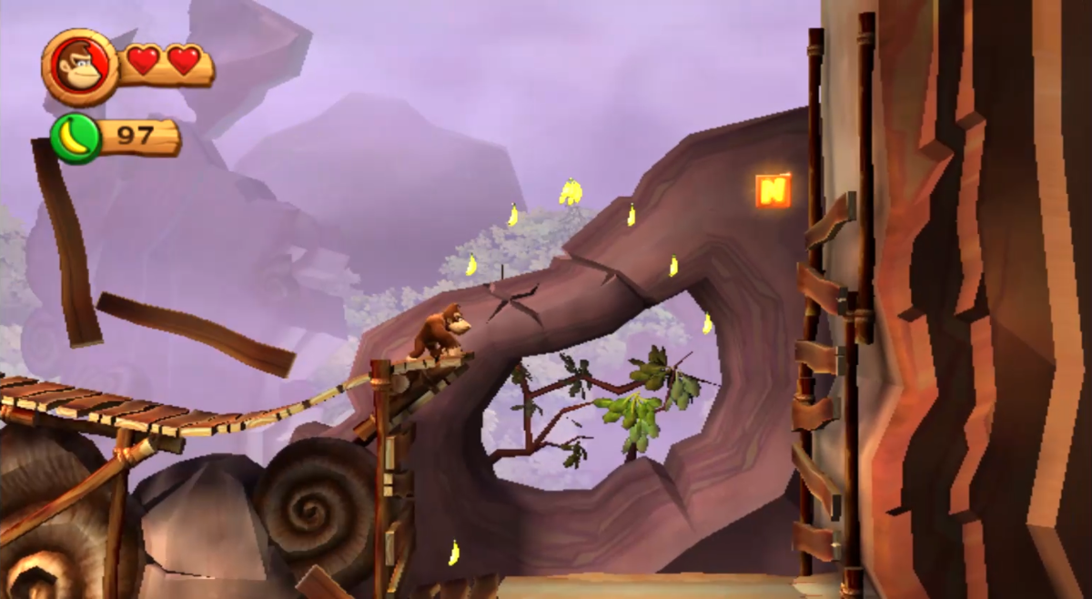 File:DKCR Crumble Canyon N Letter.png - Super Mario Wiki, the Mario ...