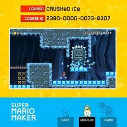 User-created Super Mario Maker course shared by Nintendo on Facebook