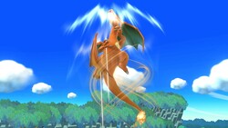 Charizard's Fly in Super Smash Bros. for Wii U.