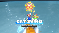 Collecting a Cat Shine in Bowser's Fury