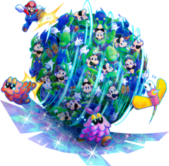 Artwork of Luiginary Ball from Mario & Luigi: Dream Team.