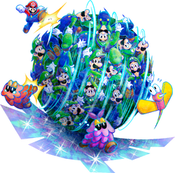 Artwork of Luiginary Ball from Mario & Luigi: Dream Team.