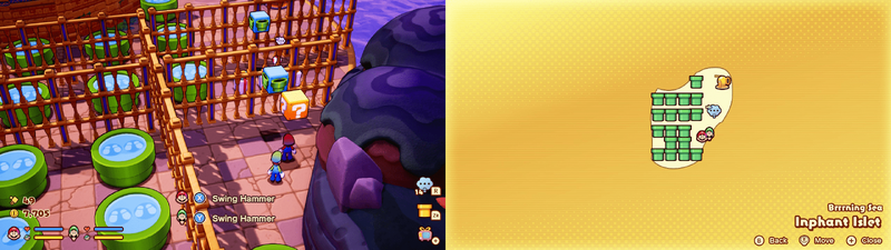 First and only block in Inphant Islet from Mario & Luigi: Brothership