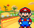 The course icon of the R variant with Mario (SNES)