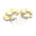 Cream Toe-Bean Balloons