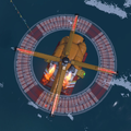 A ride heli from above