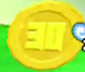 A 30-Coin as seen in the Forest Course in Mario Golf: World Tour
