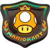 The icon for the Golden Rally in Mario Kart World.