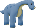 Model of the light blue Nossie in Mario Kart 7