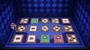 A layout featuring worn-out cards