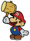 Mario with his hammer