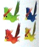 Artwork of the Parrots in Super Mario Sunshine.