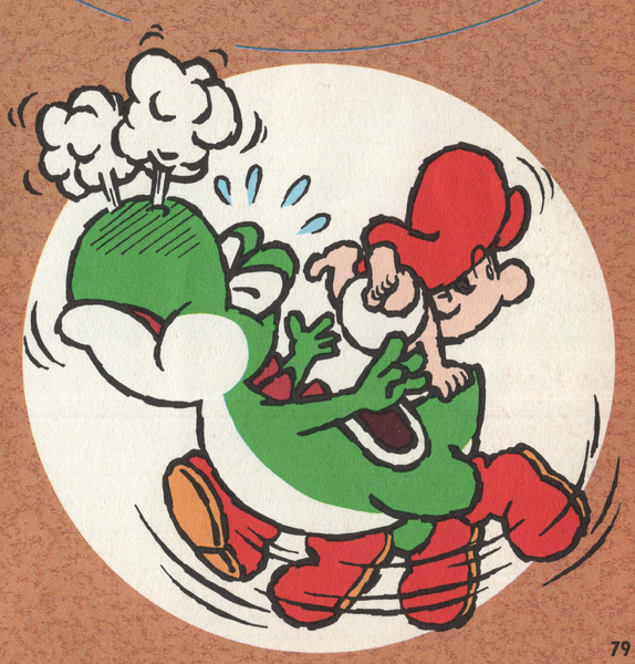 File:SMW2 Green Yoshi Flutter Jump.png