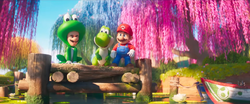 Frog Luigi as seen in The Super Mario Galaxy Movie trailer