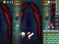 Dry Bowser's defeat in World 8-Castle of New Super Mario Bros.