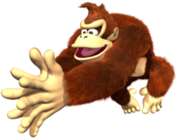 Donkey Kong performs a Clap in Donkey Kong Jungle Beat.