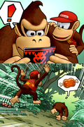 Diddy Kong with Donkey Kong