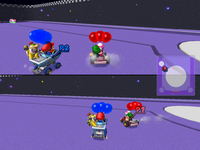 An image of the weight error that the Goo-Goo Buggy has in Battle Mode.