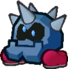 The red Iron Cleft from Paper Mario: The Thousand-Year Door