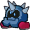 The red Iron Cleft from Paper Mario: The Thousand-Year Door