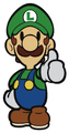 Luigi giving a thumbs up