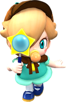 Baby Rosalina (Detective)'s in-game artwork from Mario Kart Tour