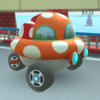 Mushroom-shaped car in Mario Kart Tour