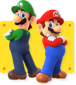 Mario and Luigi crossing their arms