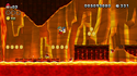 The image for "Lava Cave / Underground Ruins Theme (Baby Yoshi)" from New Super Mario Bros. U Deluxe on Nintendo Music.