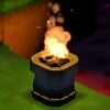Squared screenshot of a torch from Super Mario 3D World.