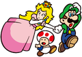Princess Toadstool, Toad, and Luigi (Famicom 40th Anniversary)