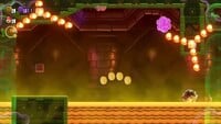 The third 10-flower coin in the level Sunbaked Desert Palace in Super Mario Bros. Wonder