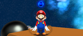 The Cosmic Spirit turning into an orb to help Mario