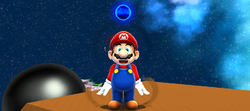 The Cosmic Spirit appears before Mario.