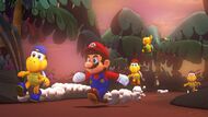 Mario racing against the Koopa Troopa gang.