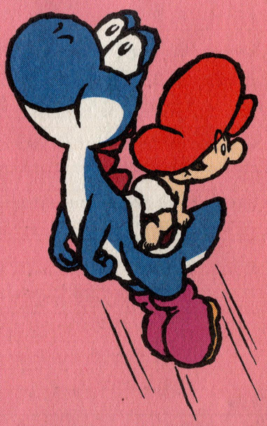 File:SMW2 Blue Yoshi Jump.png