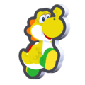 Super Mario Bros. Wonder (Jumping standee, Yellow Yoshi)