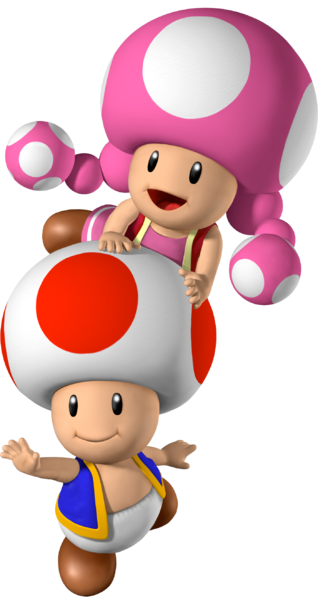 File:Toad and Toadette - Mario Party 7.png