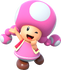 Artwork of Toadette for Mario Party 10 (reused for Super Mario Run, Mario Party: The Top 100, Mario Kart Tour, Mario & Sonic at the Olympic Games Tokyo 2020, and Super Mario Party Jamboree)