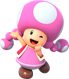 Artwork of Toadette for Mario Party 10 (reused for Super Mario Run, Mario Party: The Top 100, Mario Kart Tour, Mario & Sonic at the Olympic Games Tokyo 2020, and Super Mario Party Jamboree)