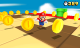 Mario collecting Coins on an 8-bit Mario platform