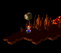 Fifth Treasure in Barrel Volcano of Super Mario RPG: Legend of the Seven Stars.