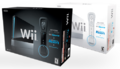 The black Wii package along with the regular Wii package