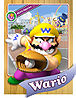 Level 1 Wario card from the Mario Super Sluggers card game