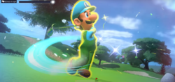 Luigi's Special Shot in Mario Golf: Super Rush