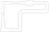The map of Piranha Plant Cove from Mario Kart Tour